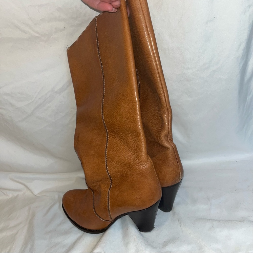 Vintage Leather Knee-High Boots